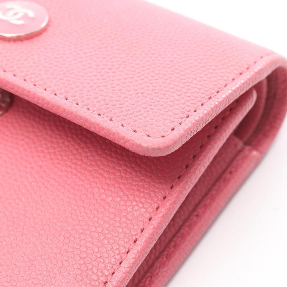 CHANEL Pink Caviar Leather Wallet - Picture 8 of 8
